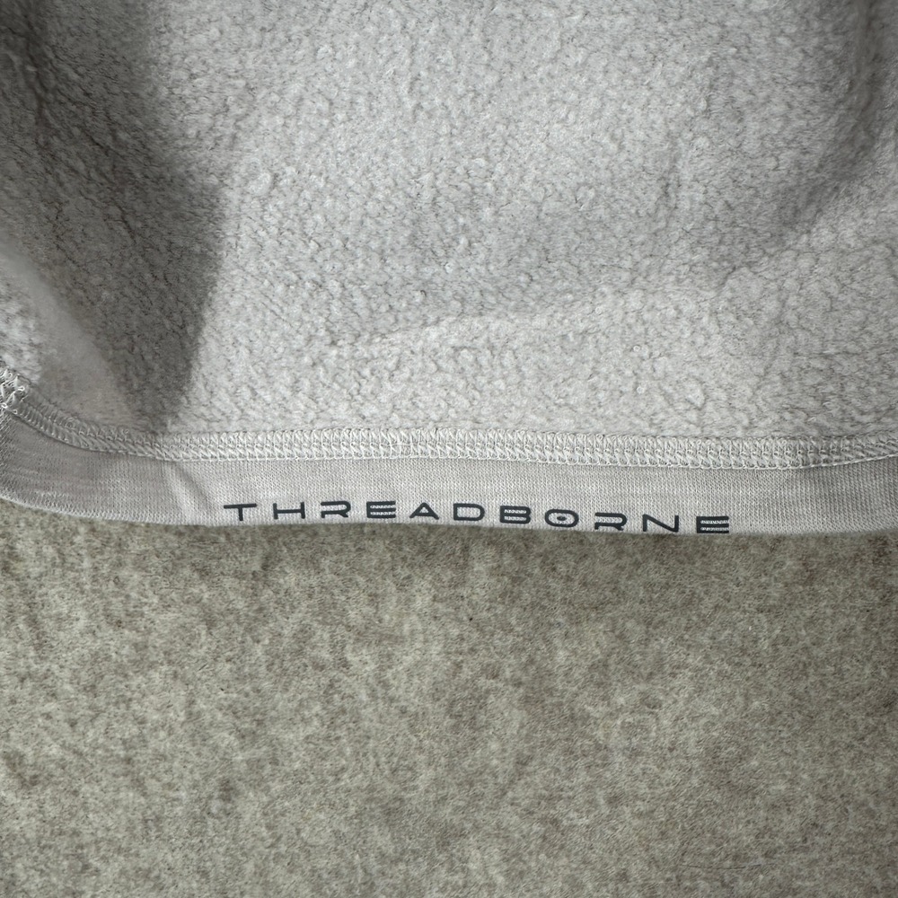 Under Armour Threadborne‎ Hoodie Gray Loose Fit Long Sleeve Henley Pockets 2XL - Picture 7 of 12